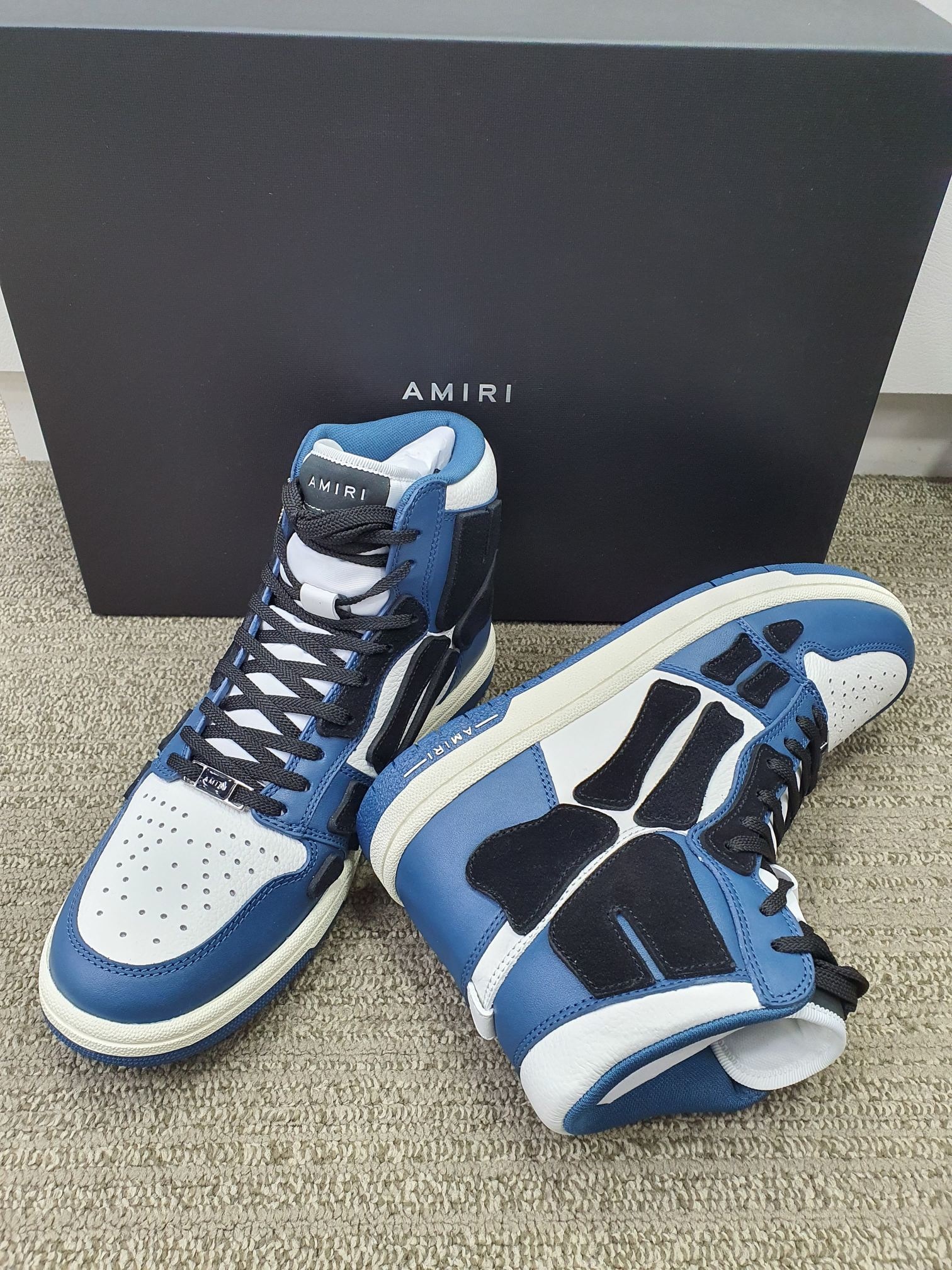 Amiri Logo High-top Leisure Sports Shoes In Multicolor