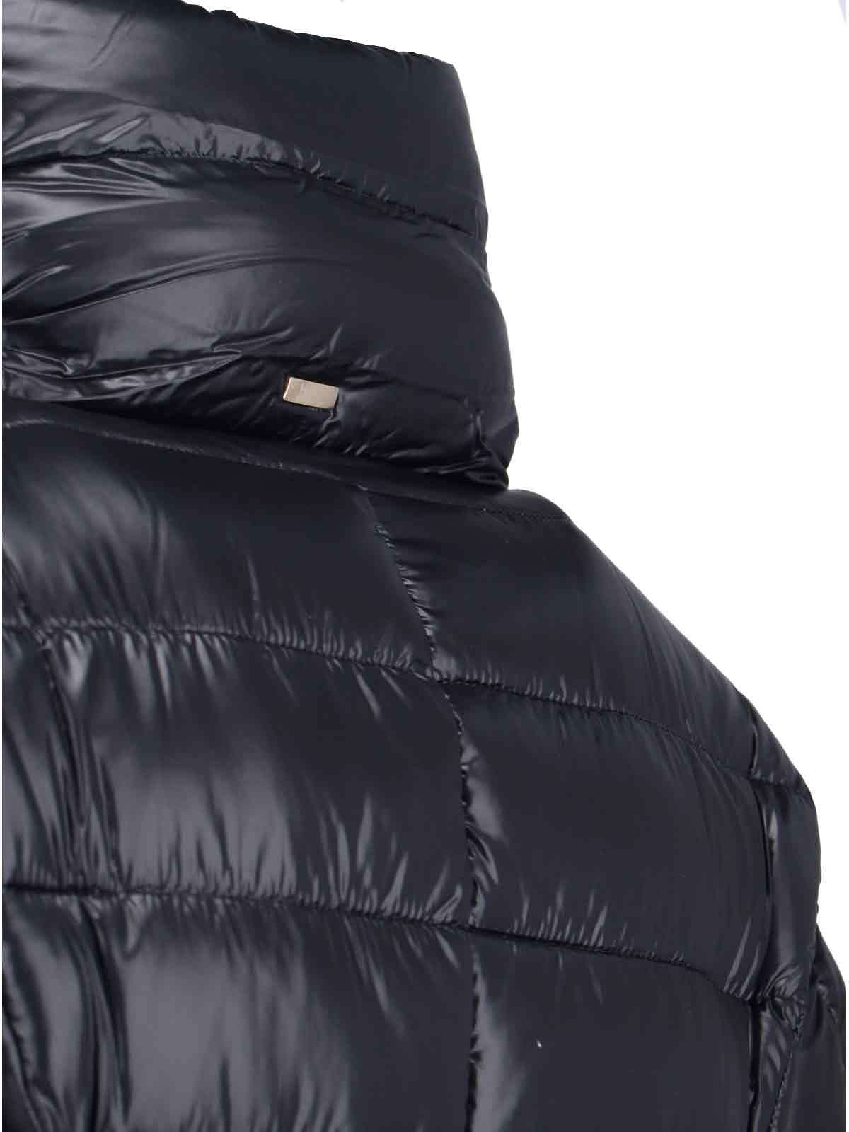 Herno Coats Black In Blue