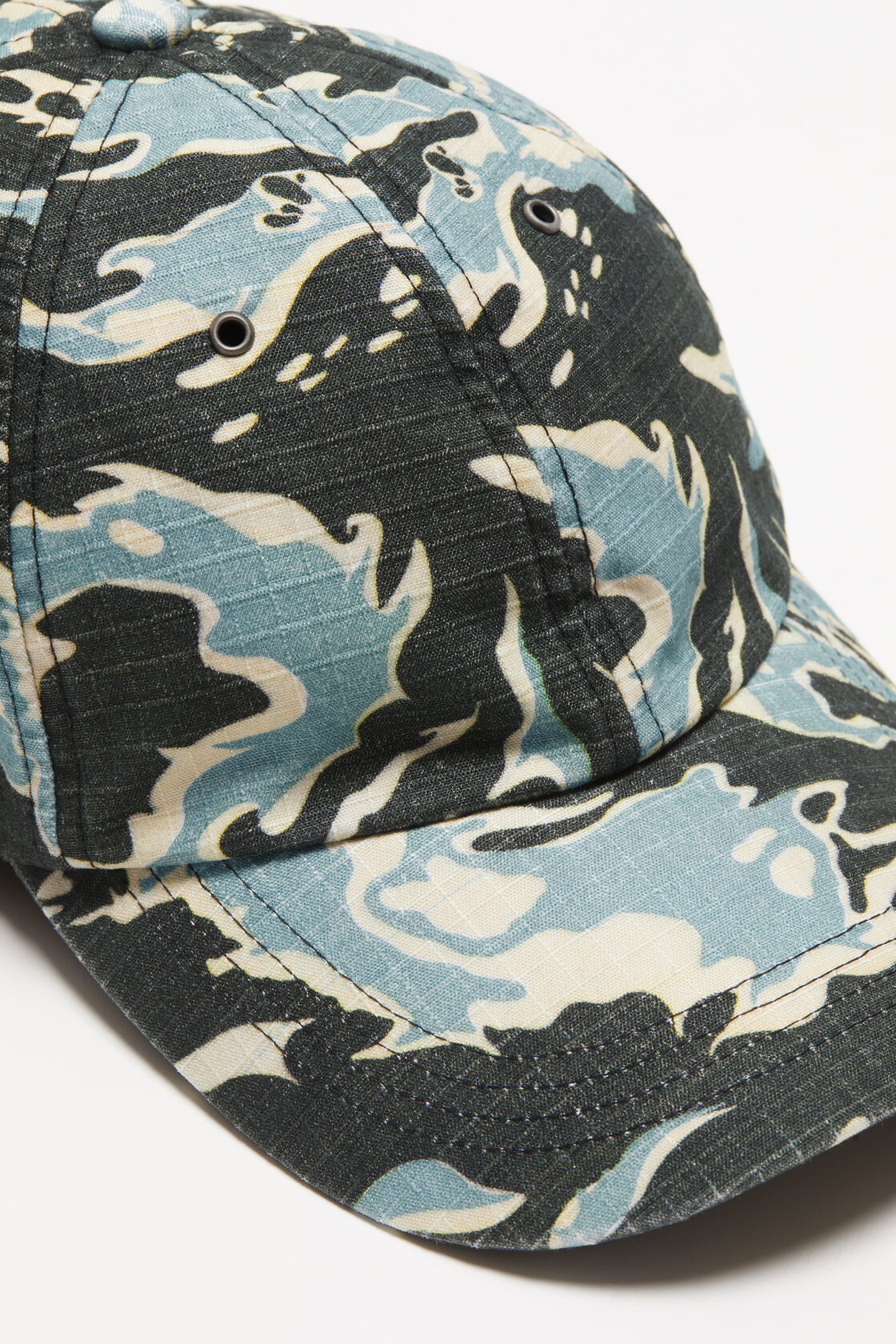 ACNE STUDIOS ABSTRACT-PRINT BASEBALL CAP 