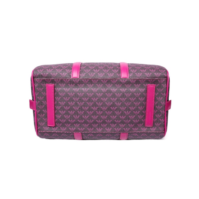 Emporio Armani Logo Printed Handbag In Black