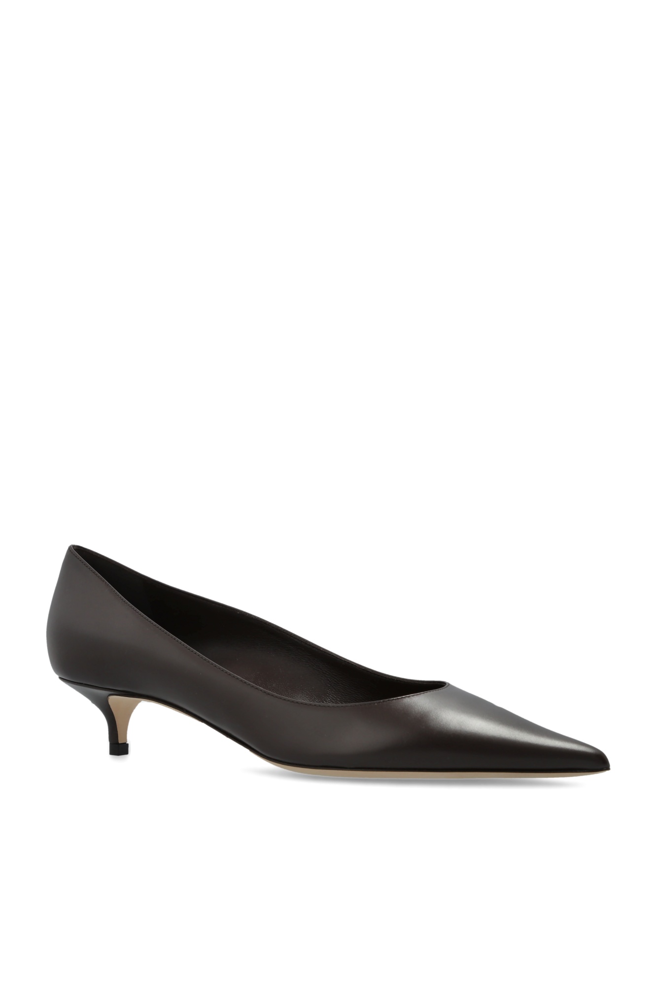 Jimmy Choo Amelia Pointed-toe Pumps In Brown