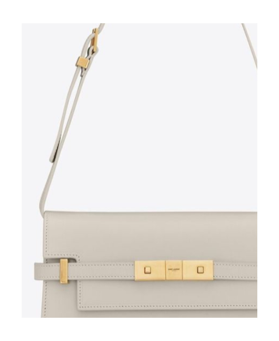 Saint Laurent Small Manhattan Shoulder Bag In White