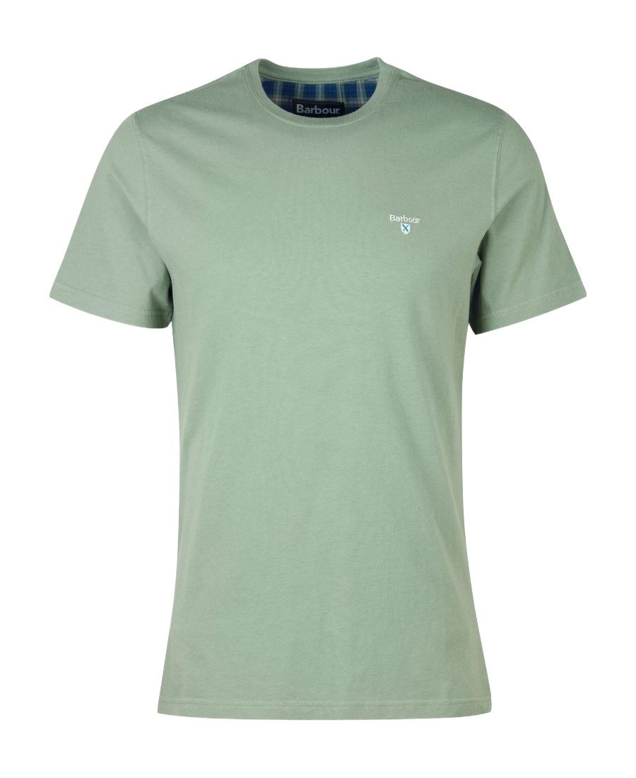 BARBOUR EMBROIDERED-LOGO COTTON T-SHIRT
