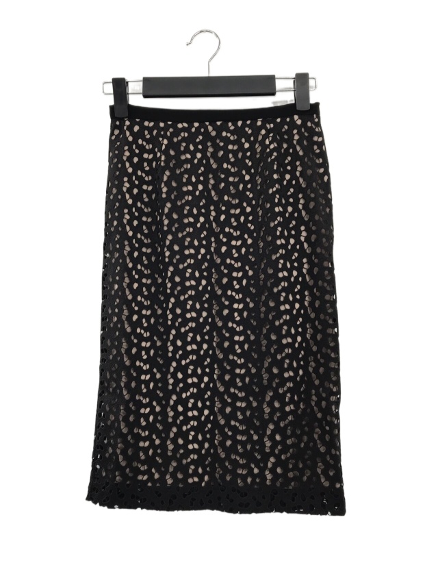 Max Mara Logo Detail Skirt In Black