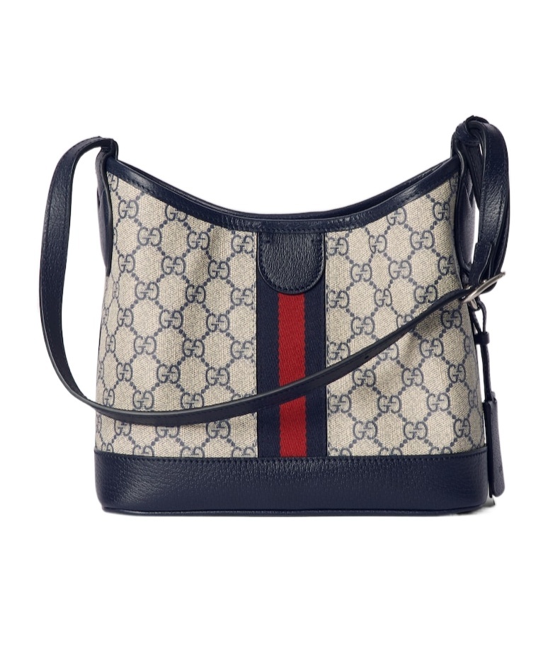 Gucci Ophidia Gg Canvas Shoulder Bag In Black