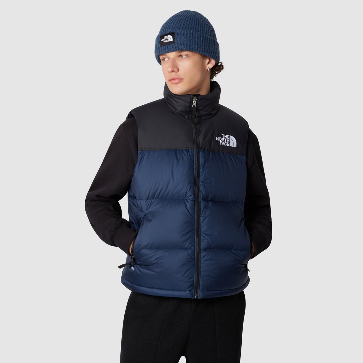 The North Face 1996 Vintage Nuptse Vest Down Jacket In Black