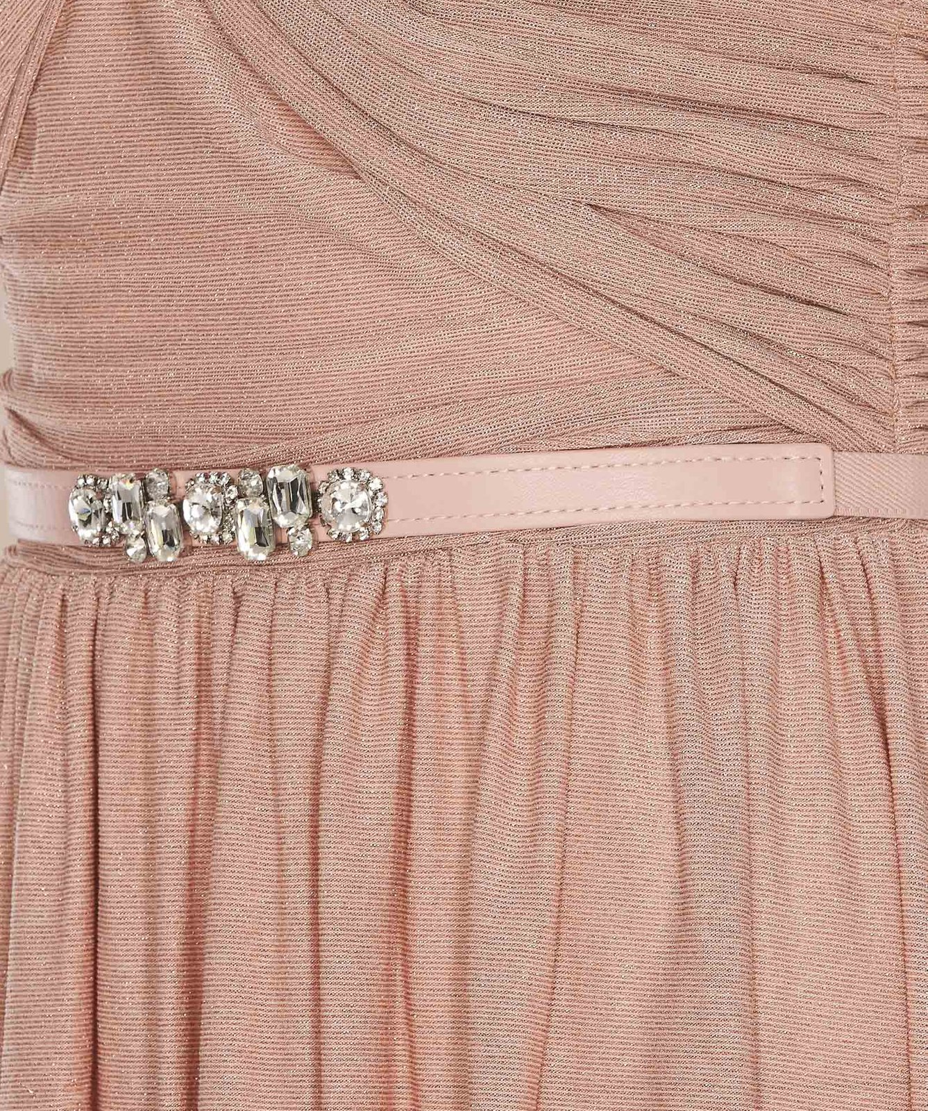 Liu •jo Liu Jo Off-shoulder Crystal Embellishment Maxi Dress In Pink
