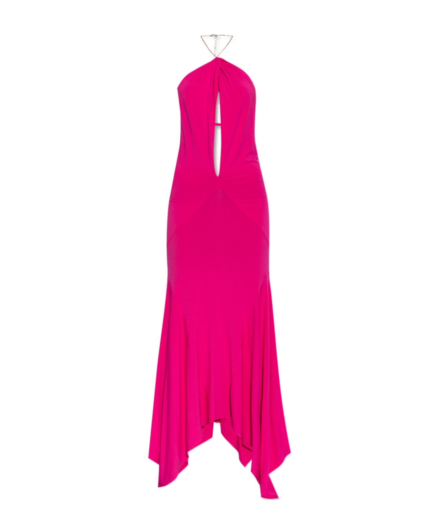 Attico Women's Long Jersey Dress In Pink
