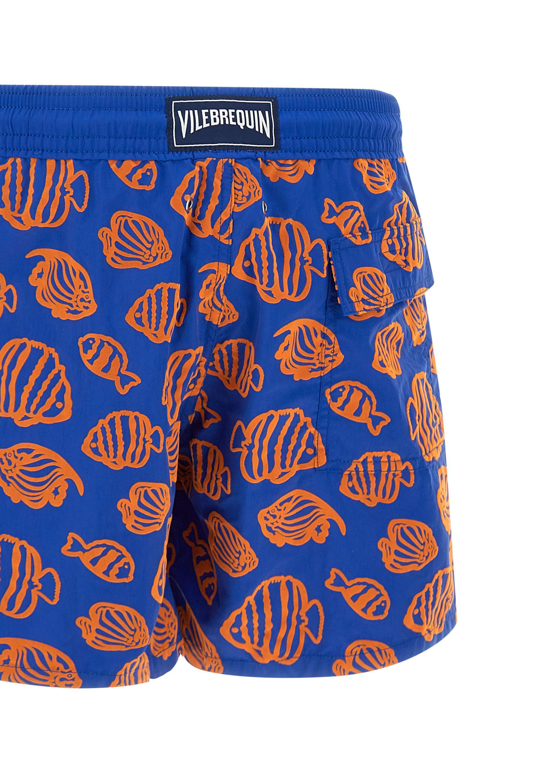 Vilebrequin Mens Marrakech Moorea Graphic-print Swim Shorts Xxl In Blue