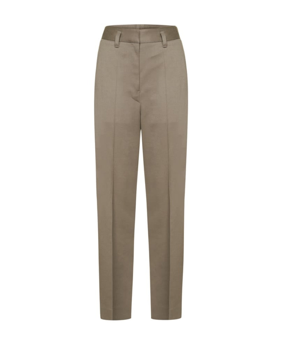 Lemaire High-rise Tailored Trousers In Gray