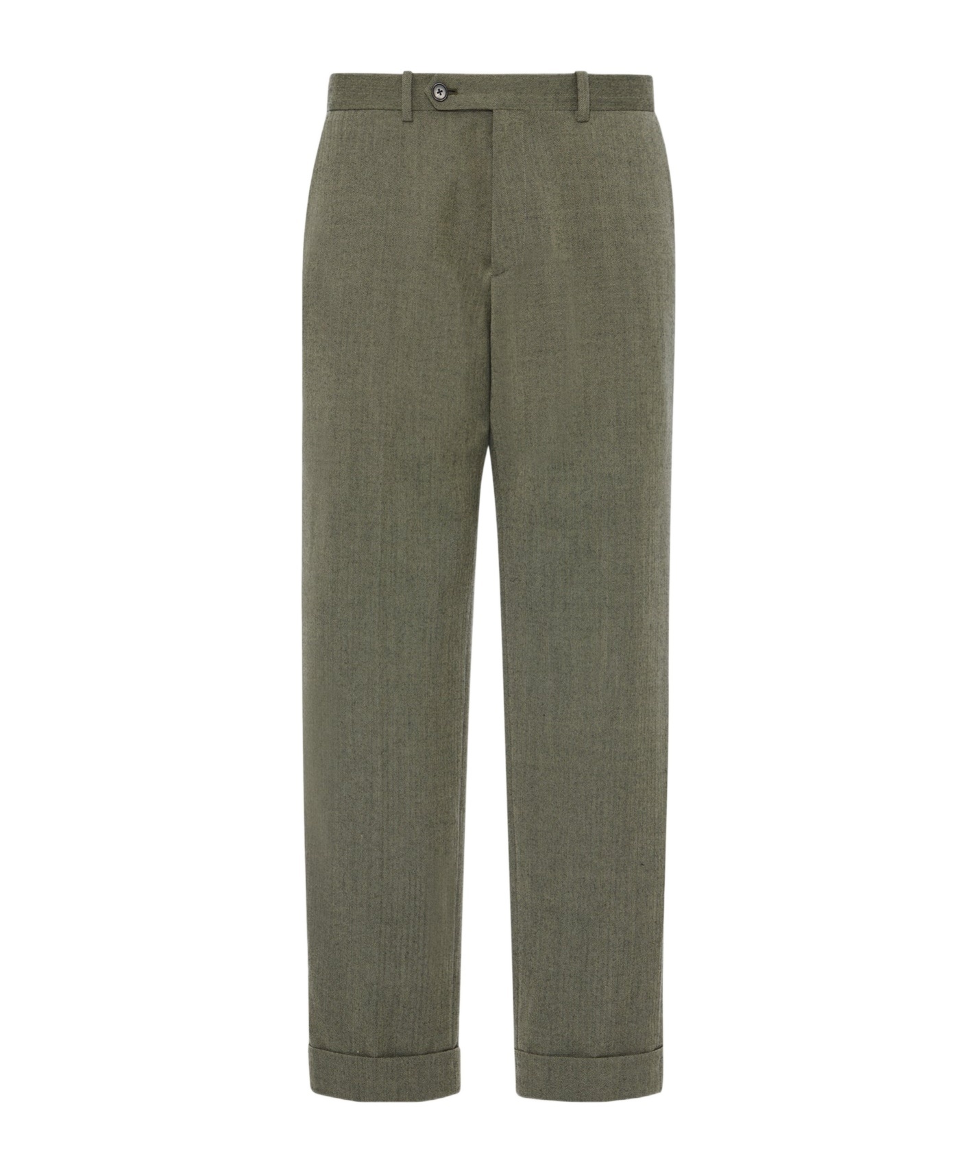The Row Seth Wool Trousers In Green