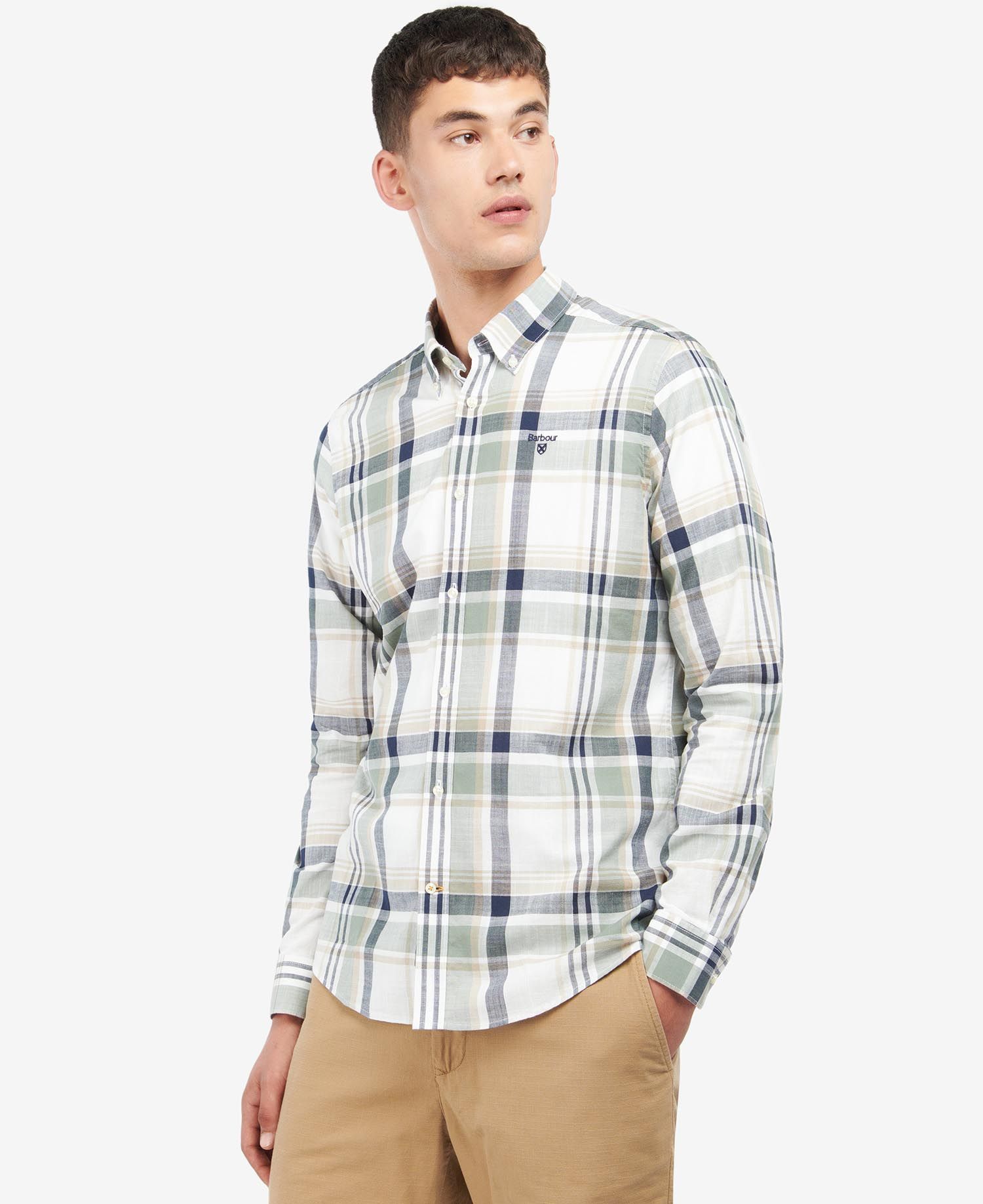 Barbour Long-sleeved Shirt In Gray