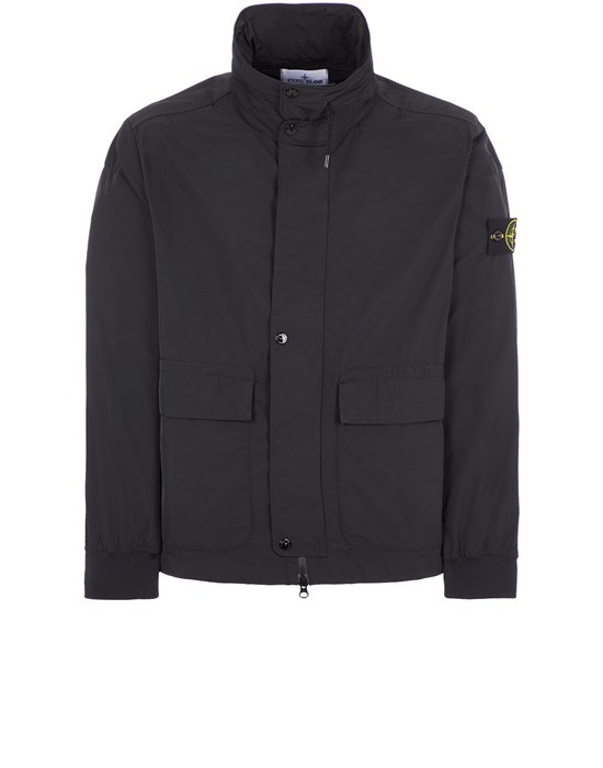 Stone Island Lightweight Jacket Black Polyester In Black