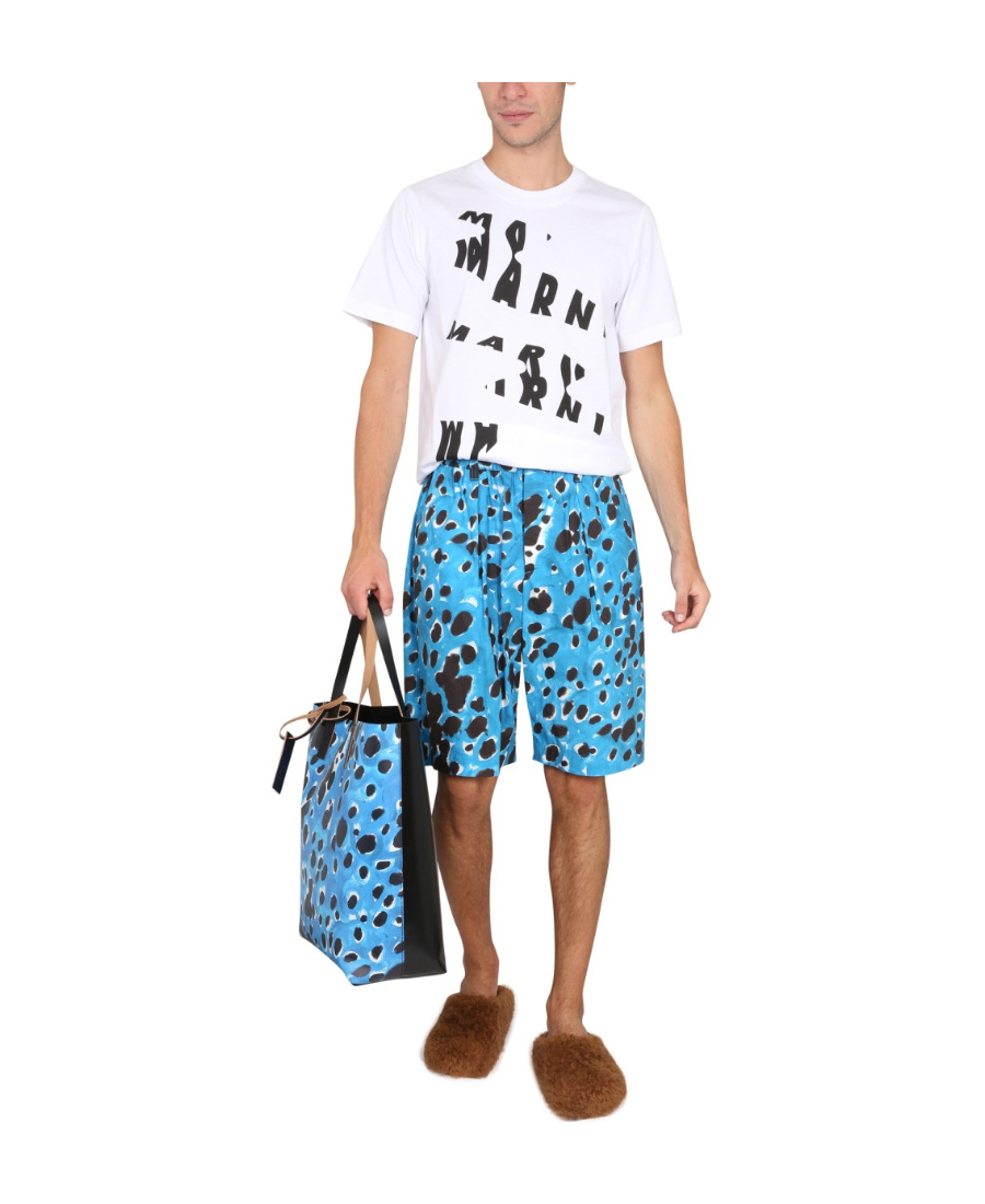 Marni Bermuda Shorts With Pop Dots Print In Multicolor