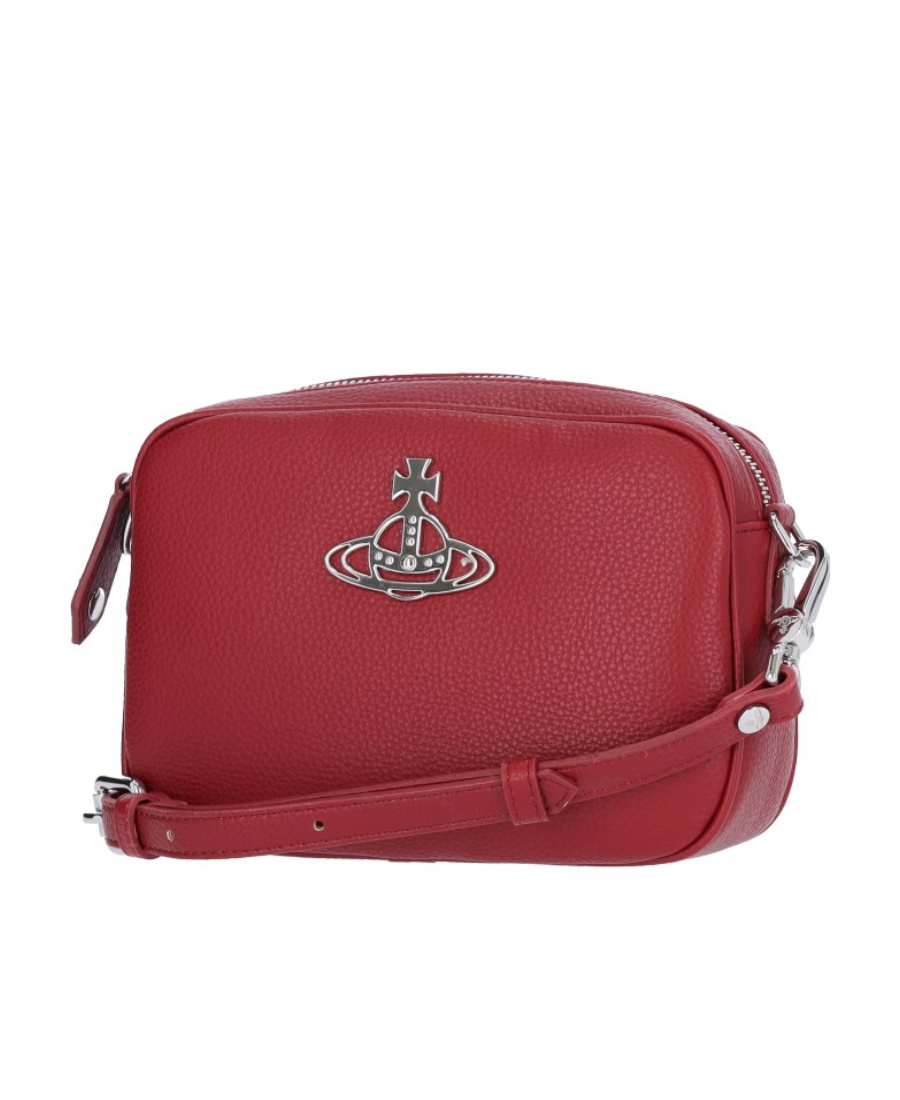 Vivienne Westwood Anna Orb-plaque Crossbody Bag In Red