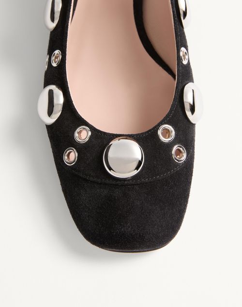 Valentino Perforated High Heels In Black