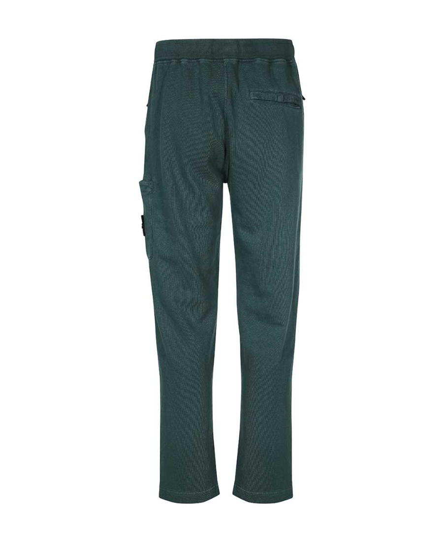 Stone Island Compass Patch Track Pants In Green