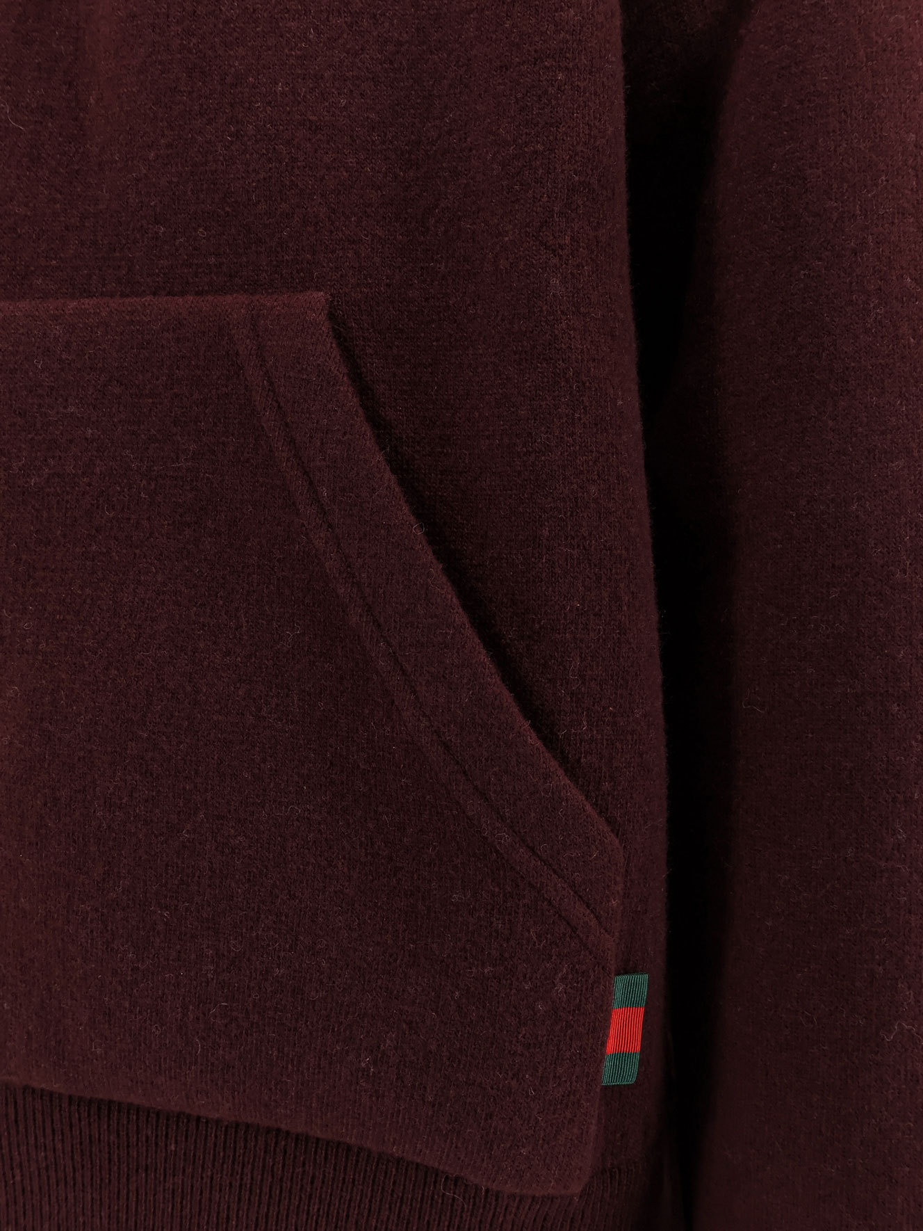 Gucci Men Reversible Wool Jacket With Gg Motif In Red