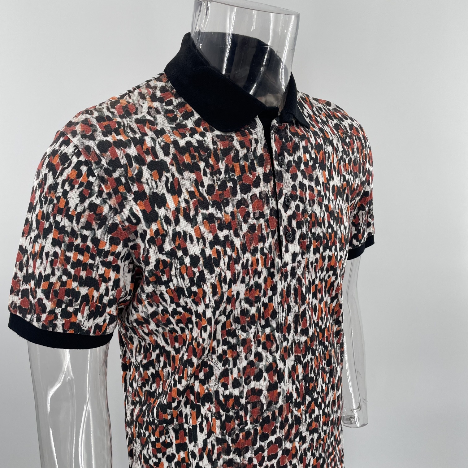Just Cavalli Pull-down Short-sleeved Polo Shirt In Black