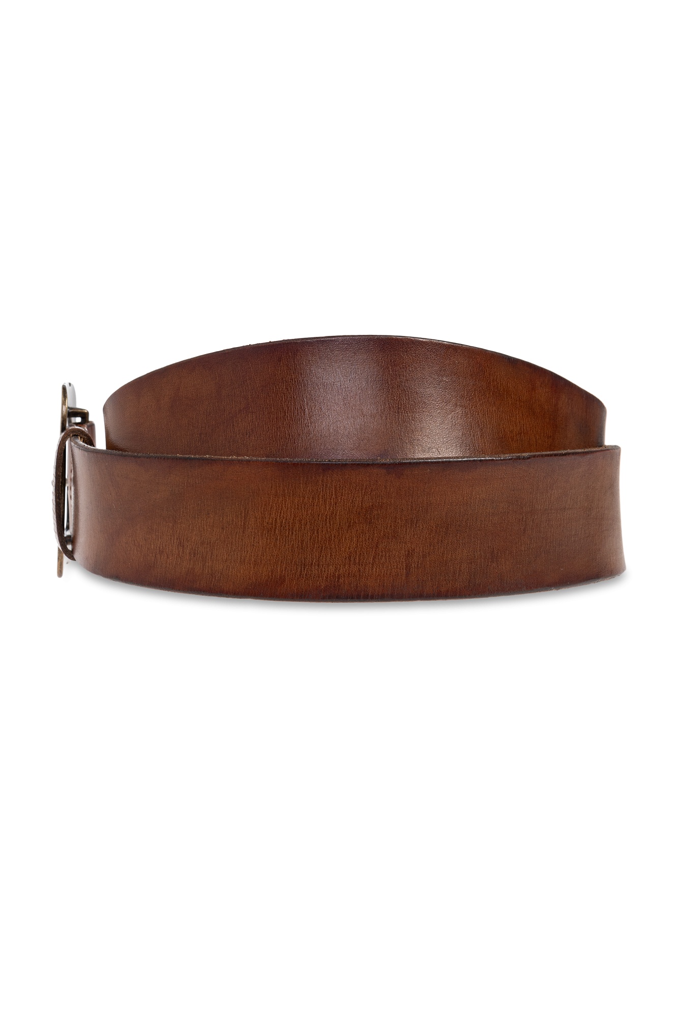 Dsquared2 Leather Square-buckle Belt In Brown