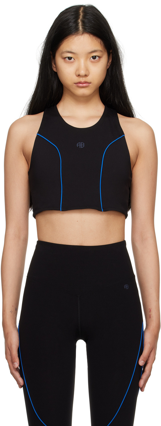 Anine Bing Bria Racer Back Top In Black