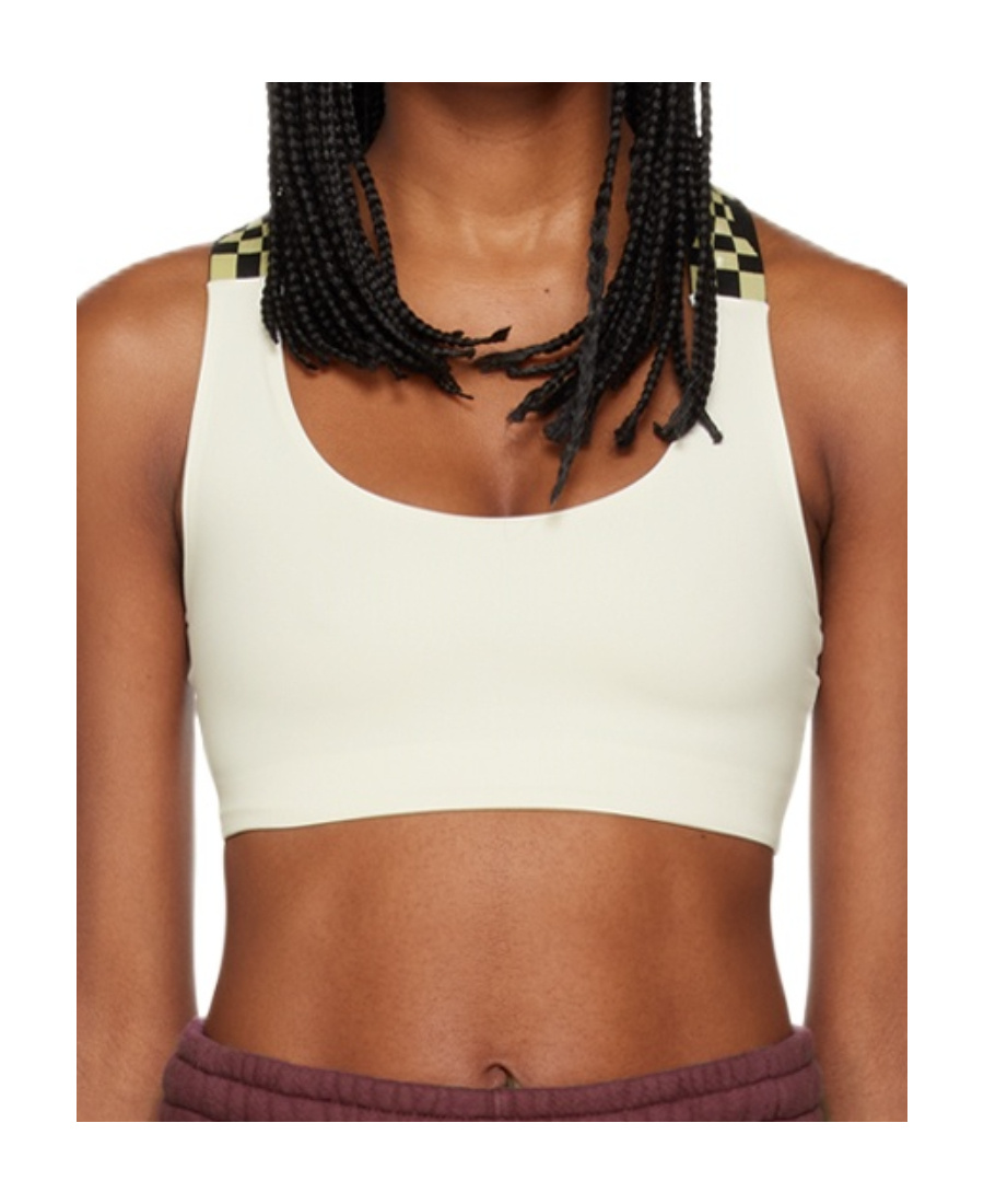 Off-white Sleeveless Cropped Top In White