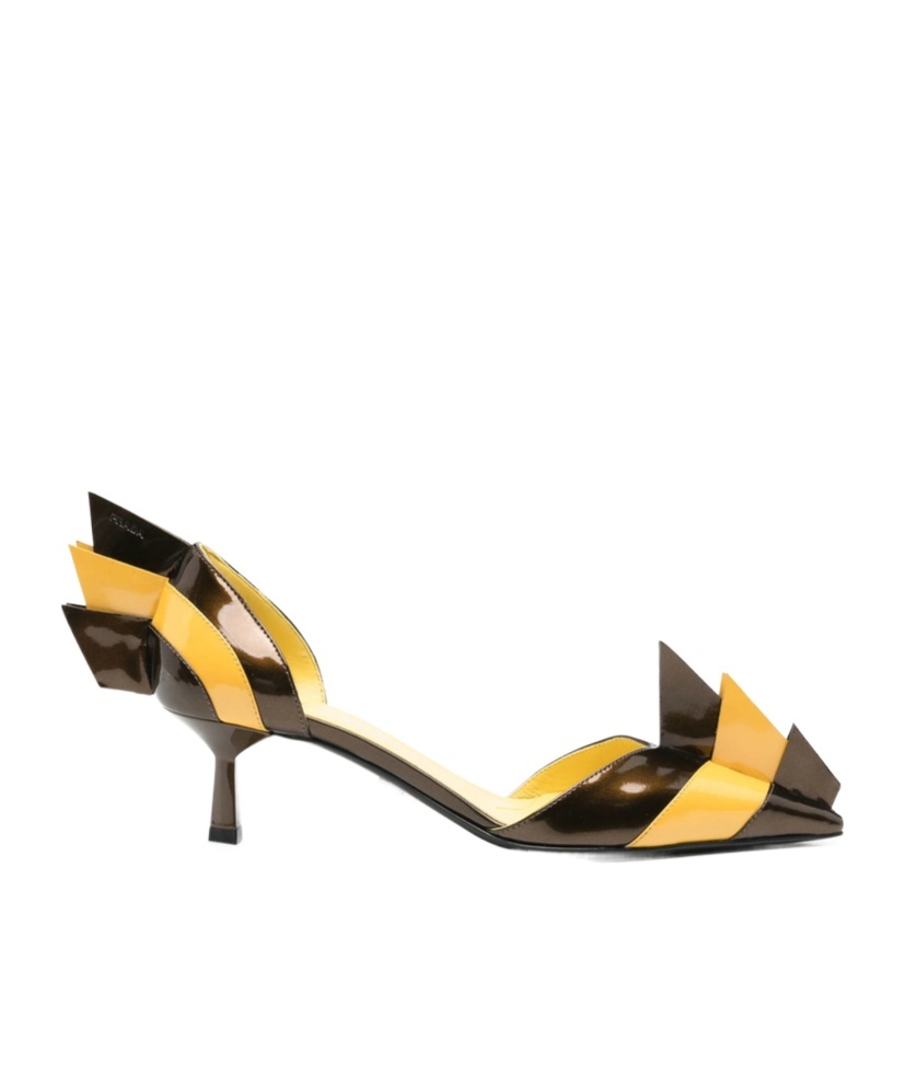 Prada 55mm Leather Pumps In Multi
