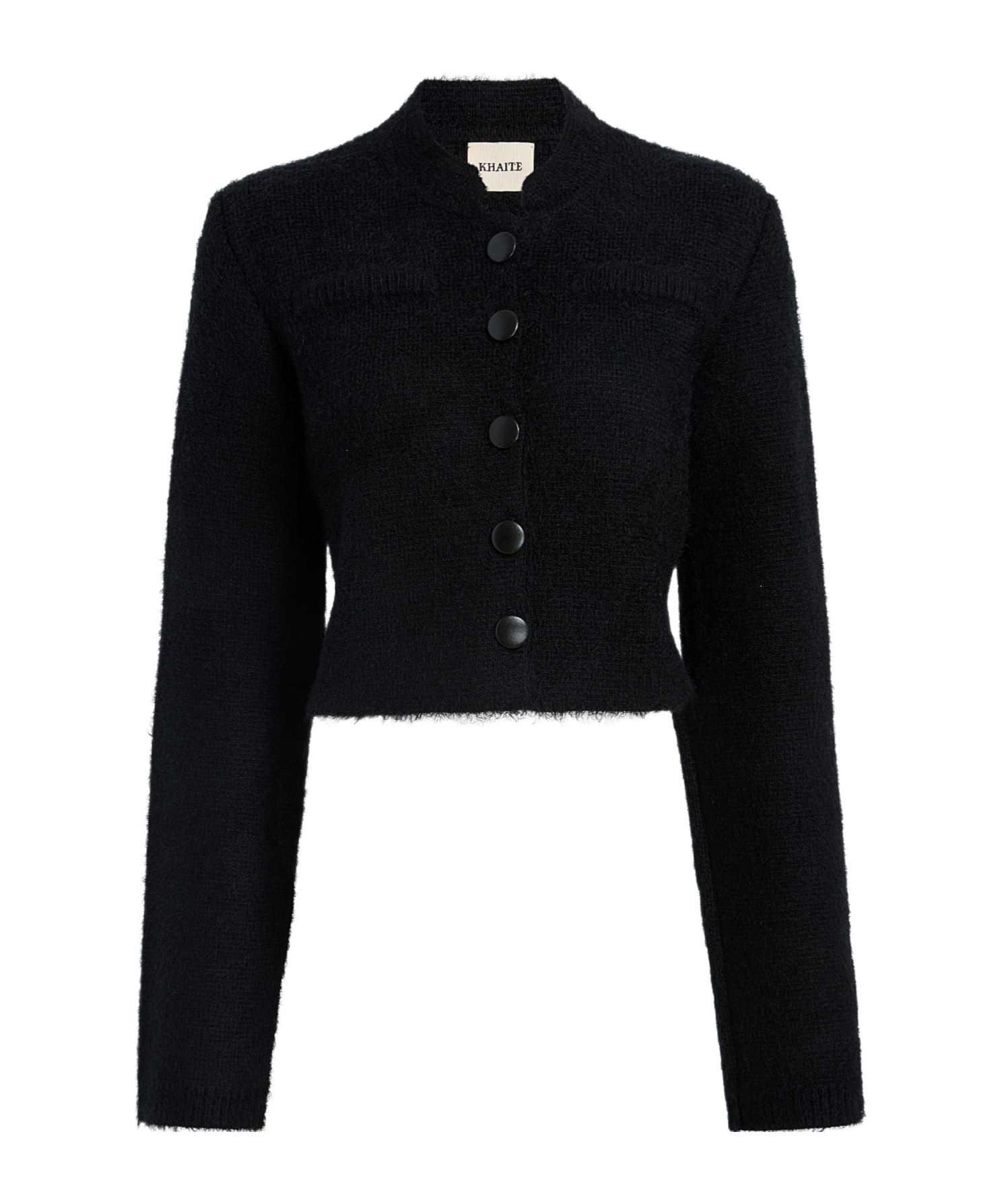 Khaite Silk-blend Cardigan In Black