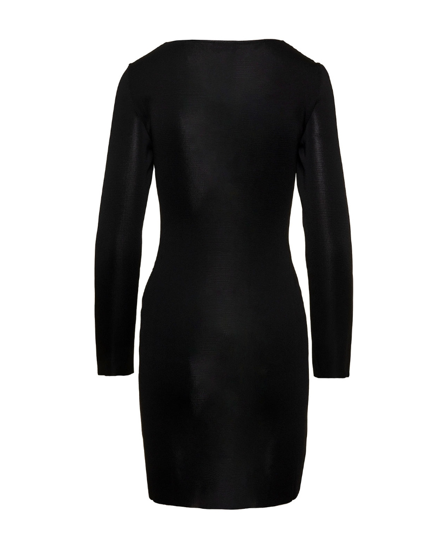 Tom Ford Black Shiny Minidress In Black