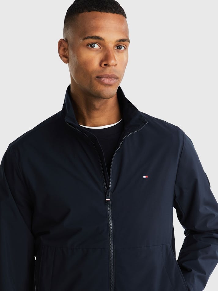 Tommy Hilfiger Logo-appliqué Lightweight Jacket In Black
