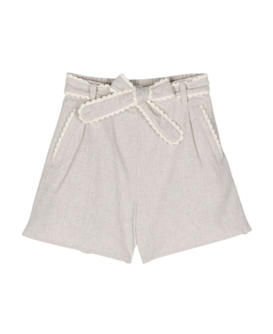 Chloé Lace Trimmed Shorts In White