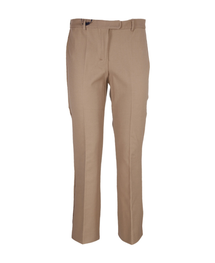 Max Mara Low-rise Cropped Trousers In Brown