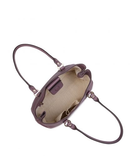 Gucci Logo Handbag In Purple