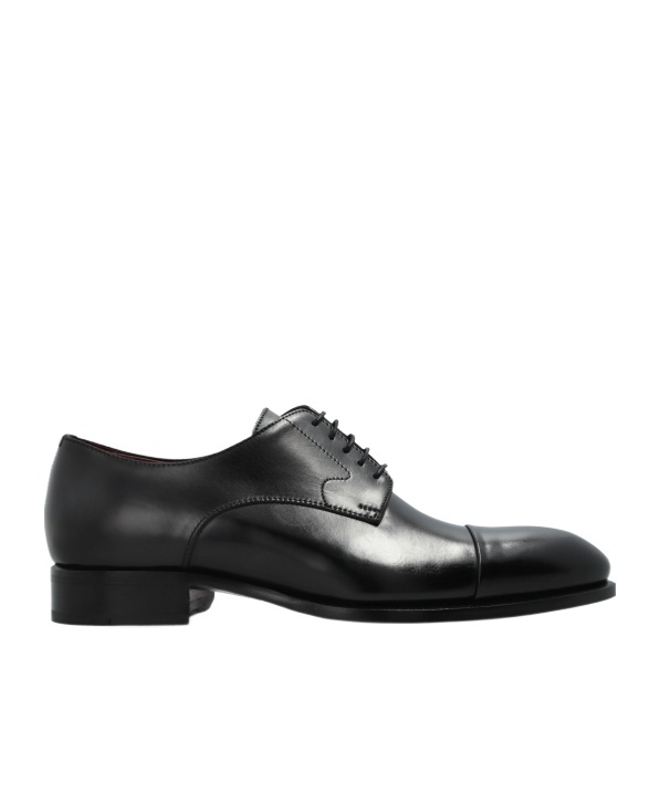 Brioni Leather Oxford Shoes In Black