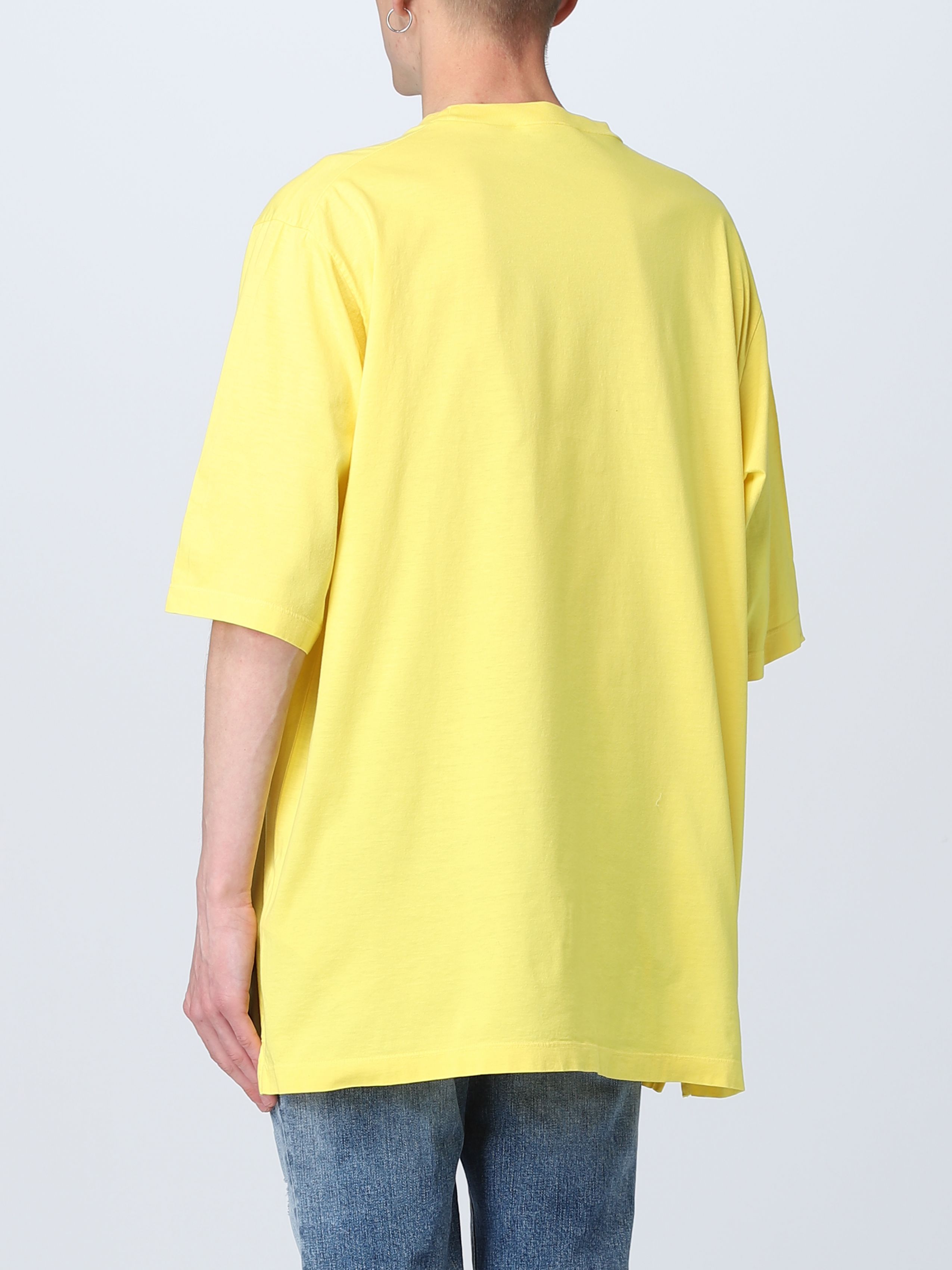 Dsquared2 Item O-neck Short-sleeved T-shirt In Yellow