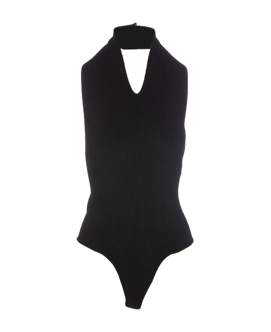 Khaite Logo Jumpsuit In Brown