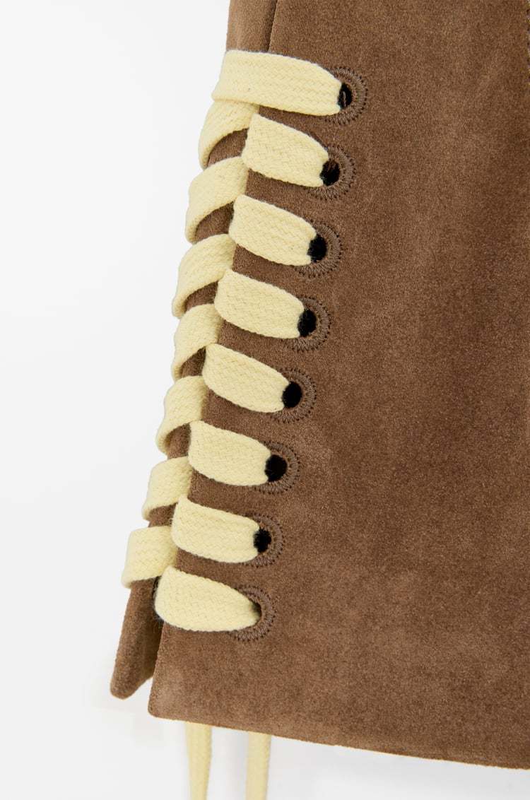 Loewe Shorts In Technical Fabric In Brown