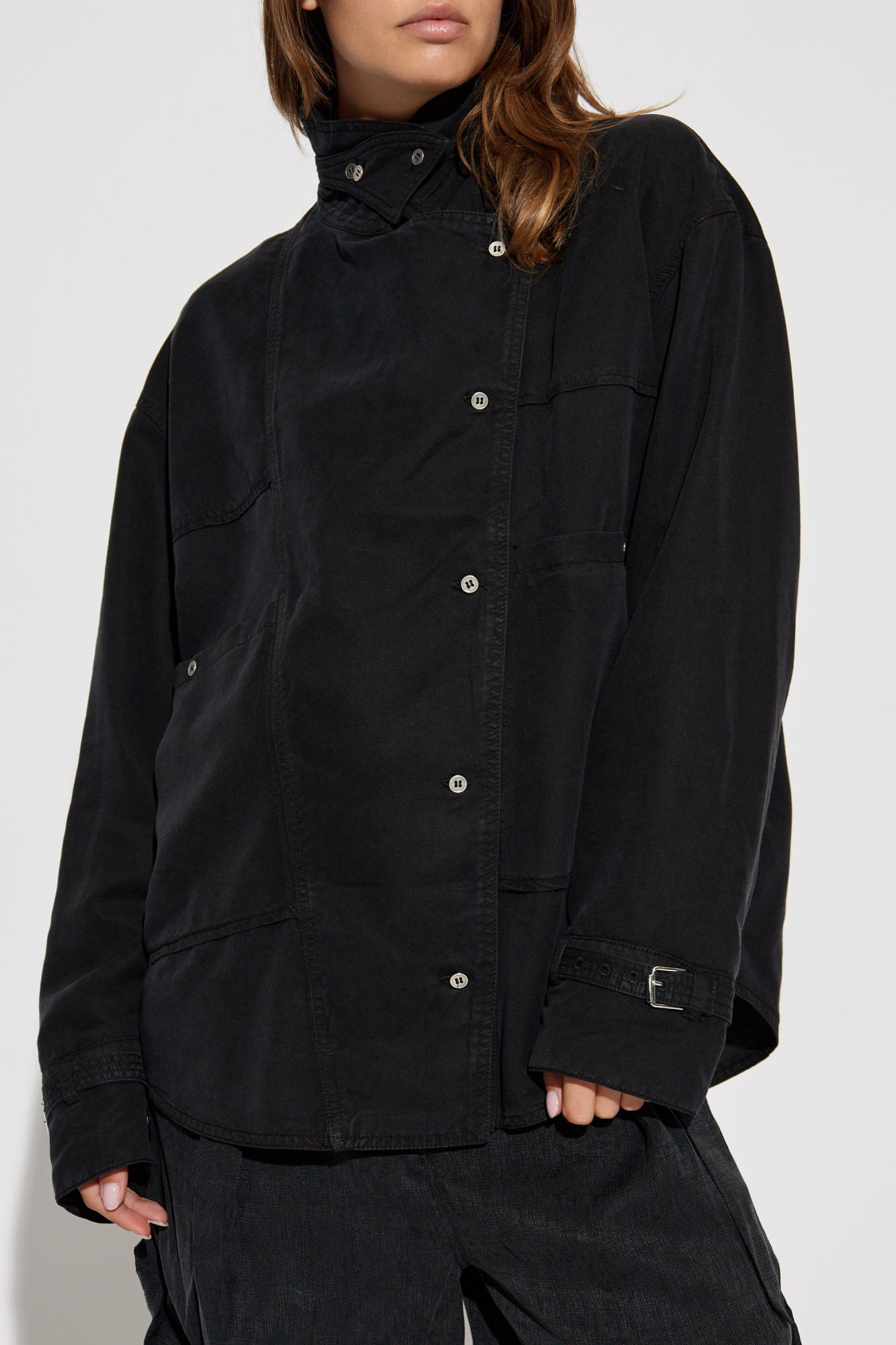 Iro Long-sleeved Shirt In Black