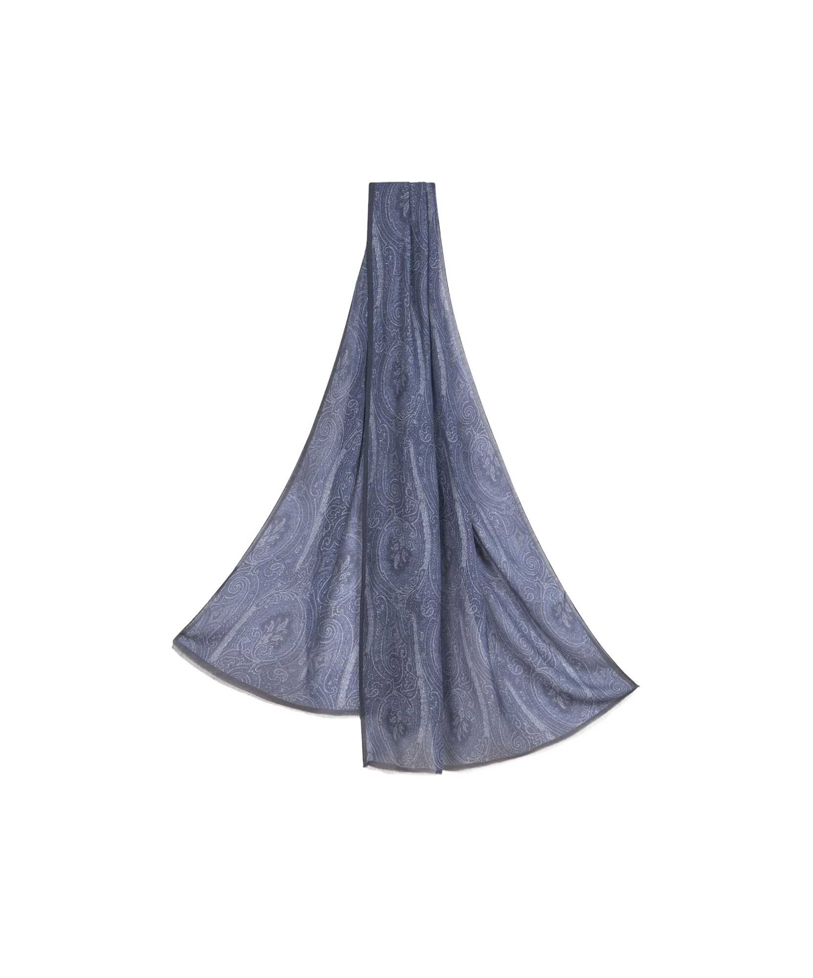 Etro Paisley Scarf In Gray