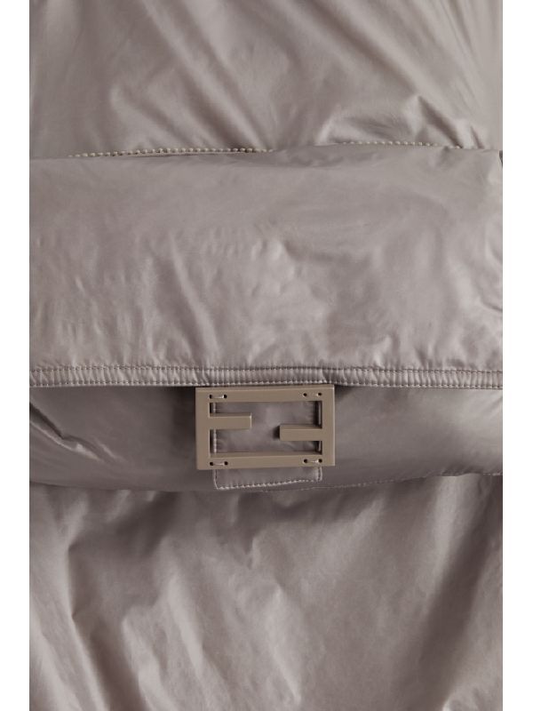Fendi Woman Jacket Dove Grey Size S Polyamide In Nude