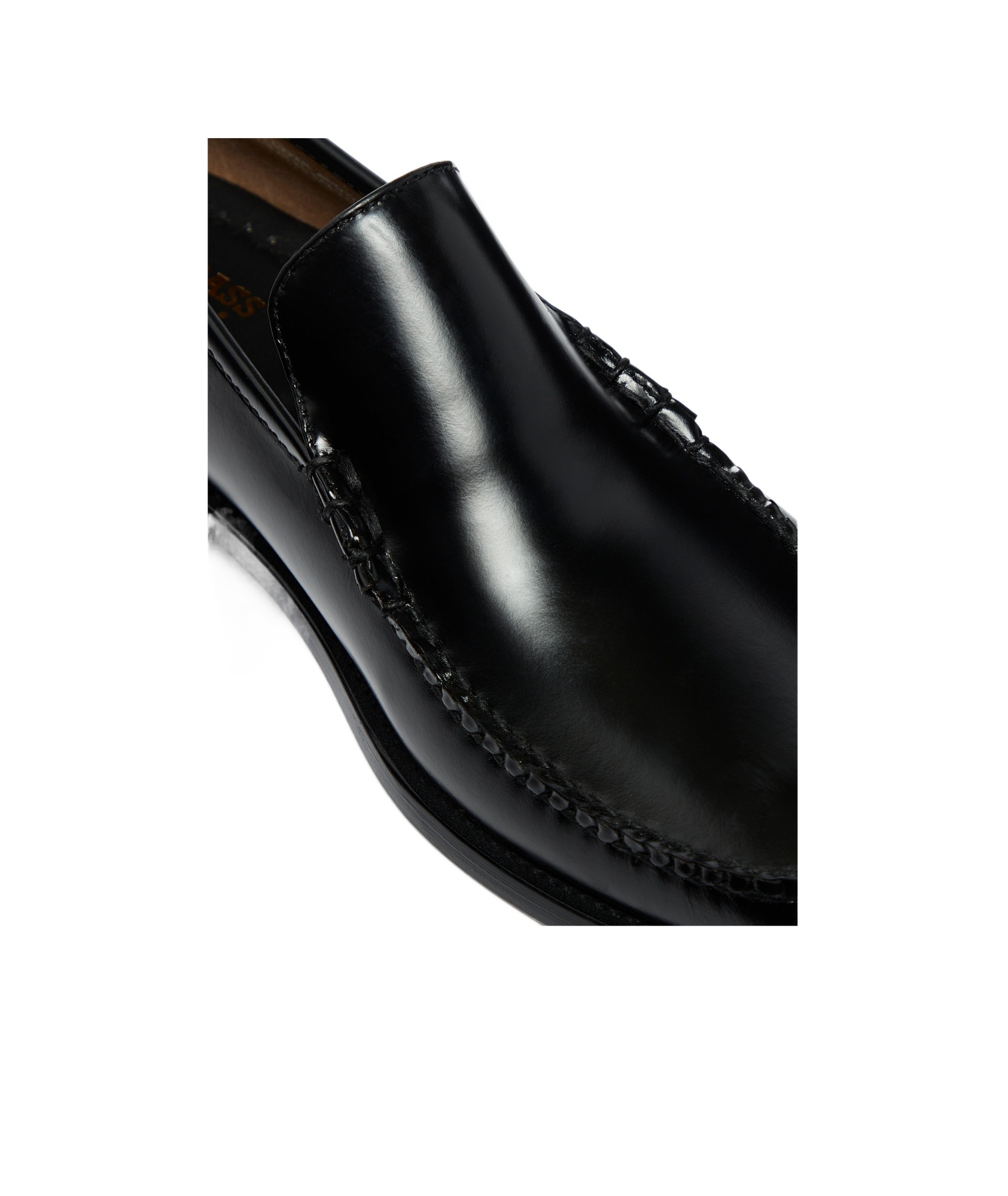 G.h. Bass & Co. Round Head Loafer Shoes In Black