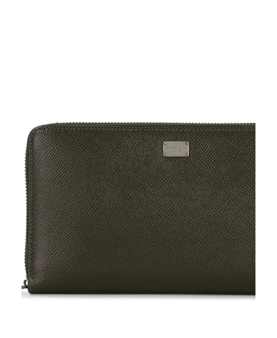 Dolce & Gabbana Logo Details Wallet In Black
