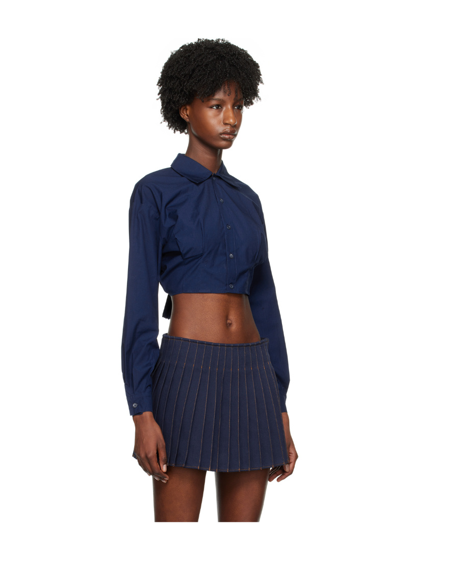 Ami Alexandre Mattiussi Long-sleeved Short-style Shirt In Black