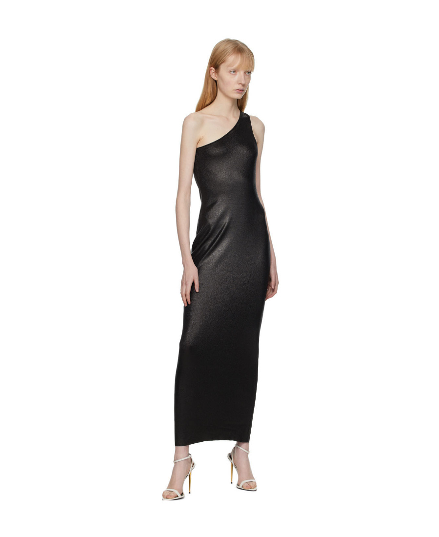 Tom Ford One-shoulder Slim Dress In Black