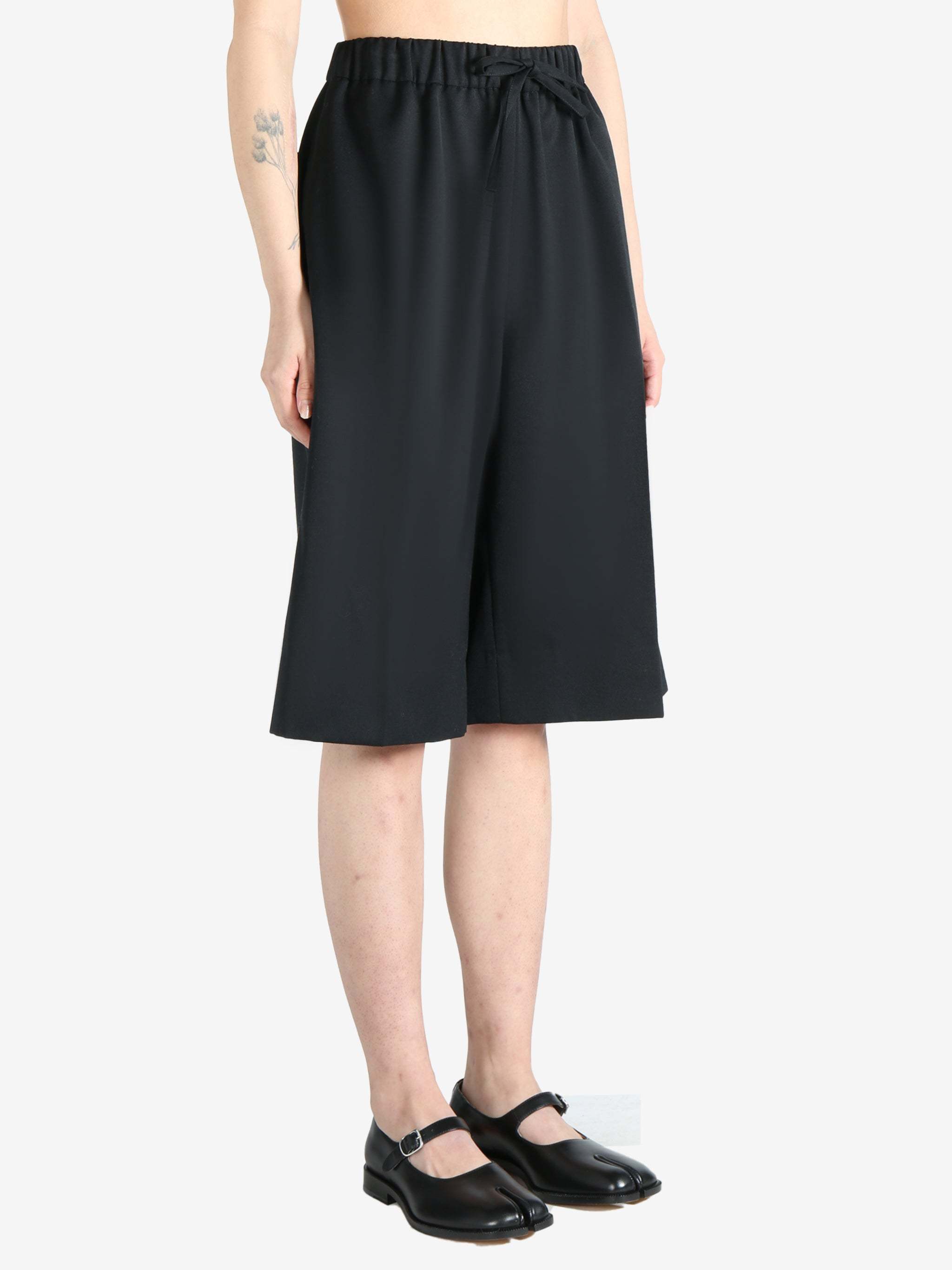 Simone Rocha Weite Shorts Mit Elastischem Bund In Black