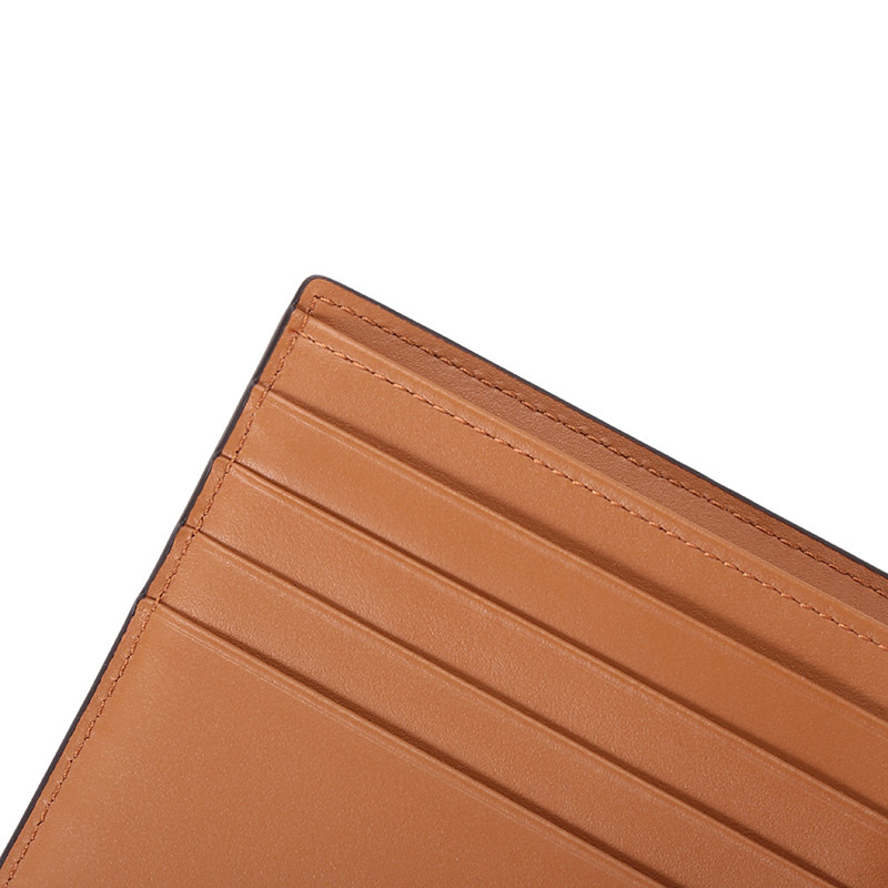 Mcm Small Monogram-print Bi-fold Wallet In Brown