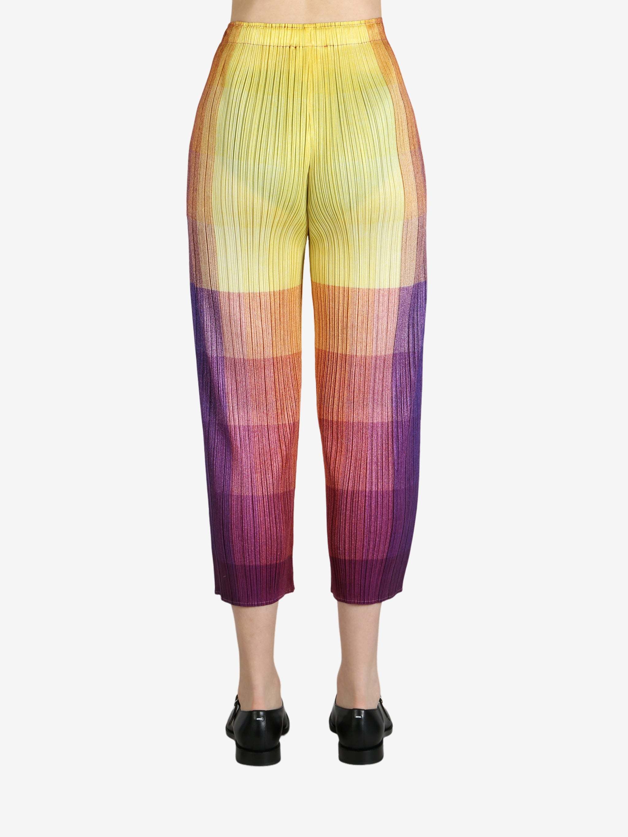 Issey Miyake Multicolor Photon Trousers In Yellow