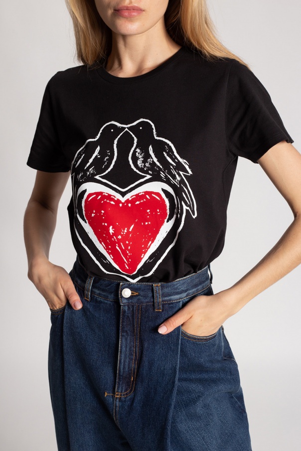 Alexander Mcqueen Logo Crew-neck T-shirt In Black