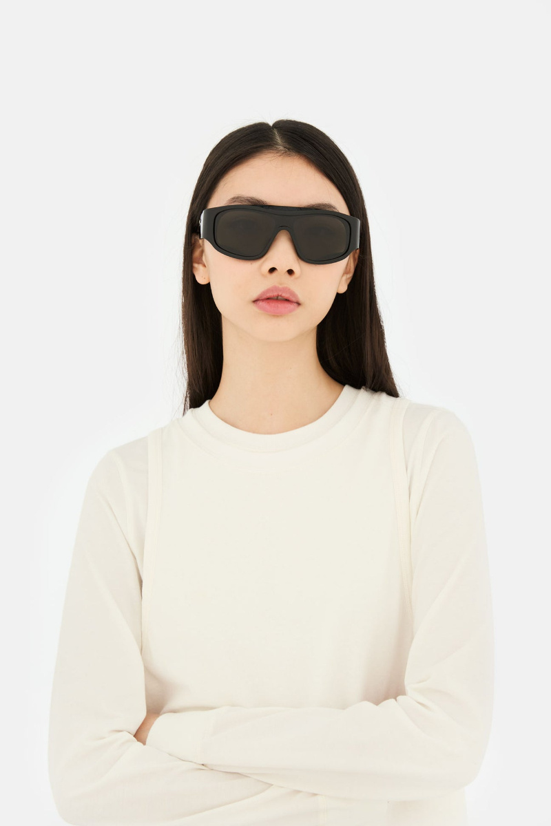 Retrosuperfuture Geometric Frame Sunglasses In Black