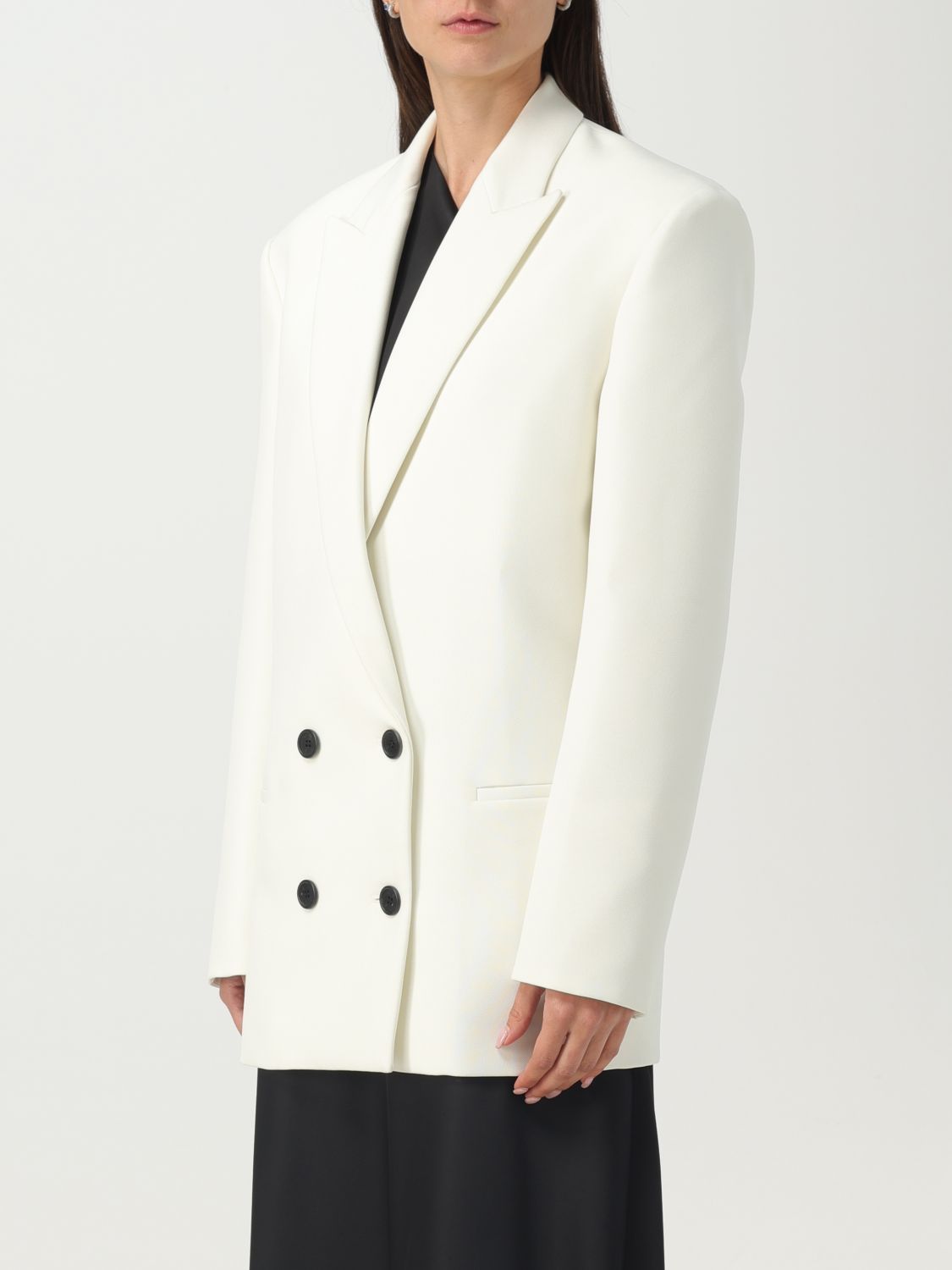 Shop Philosophy Di Lorenzo Serafini Long Sleeved Suit Jacket In White